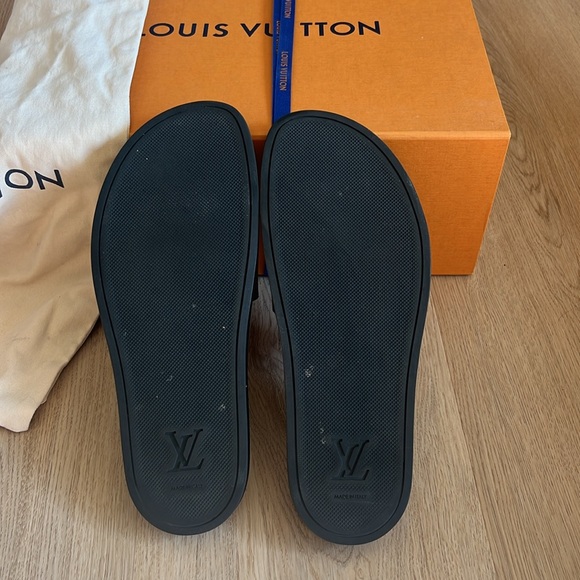 LOUIS VUITTON WATERFRONT MULE MONOGRAM SLIDES SIZE 8 - Picture 3 of 4